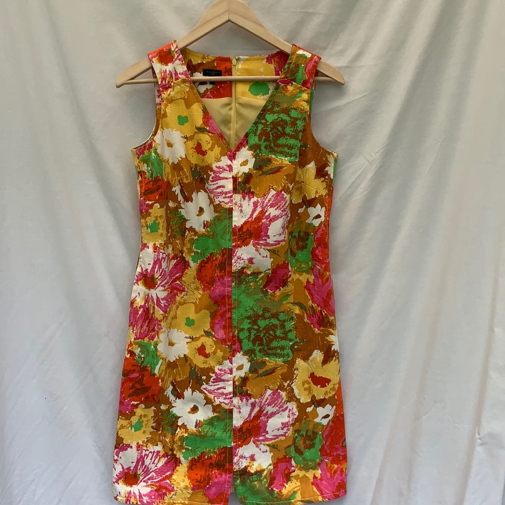 Talbots • Floral Watercolor Shift Dress • 8